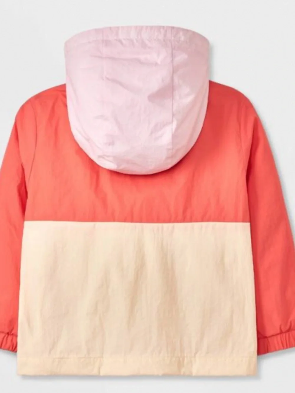 Cat & Jack Toddler Girls Colorblock Hooded Anorak Jacket sz 2T EUC $30R